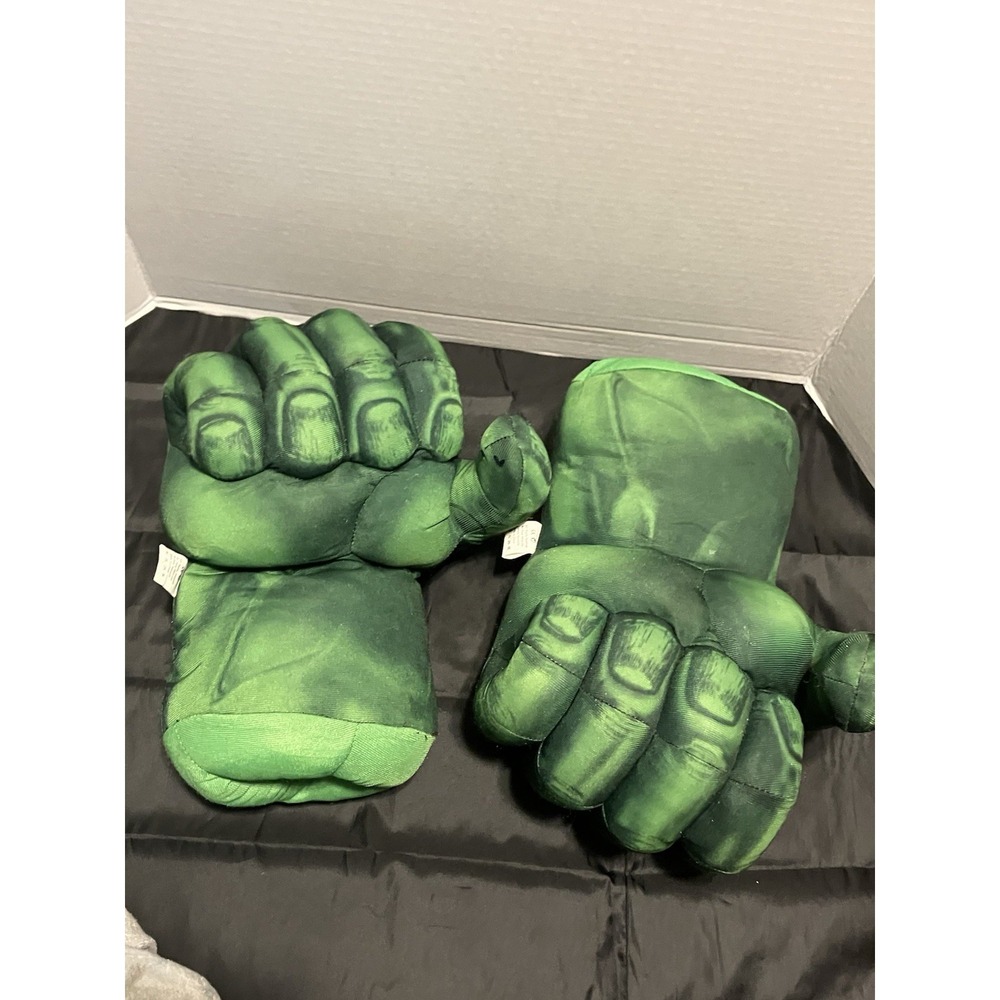 Incredible Hulk Smash Big Fists Soft Plush Toy Boxing Hands Pair  Pre owned